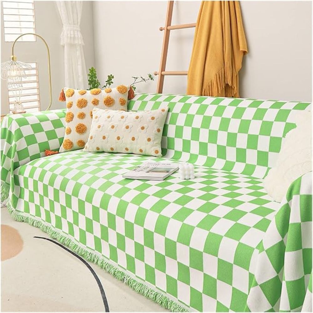 Maliben | Checkerboard Anti-Scratch Sofa Cover