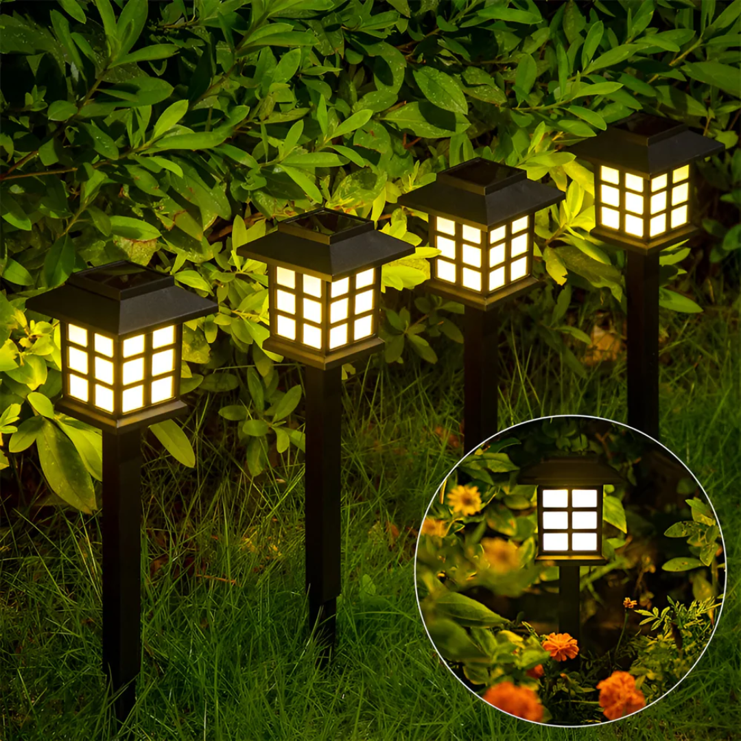 Maliben | Luxury Outdoor Lamp Black Solar Powered