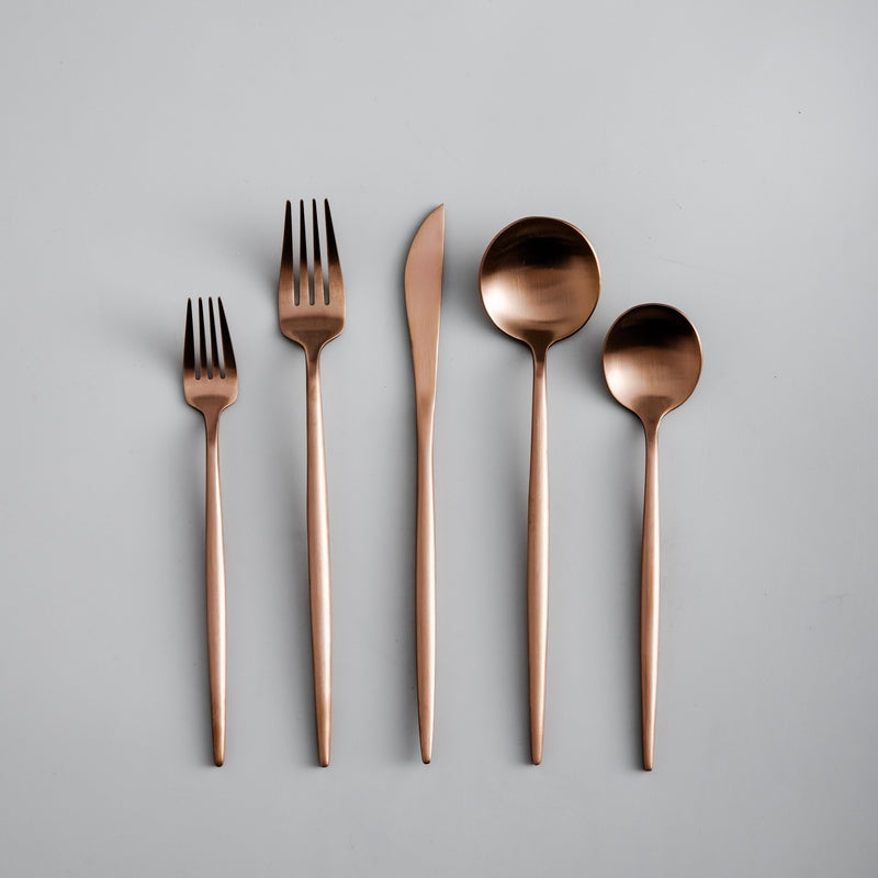 Maliben | Minimalist Luxury Cutlery Set – 20 Pieces, Titanium & Stainless Steel