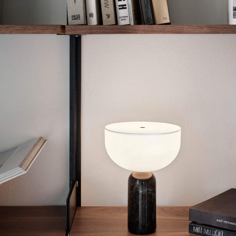Maliben | Marbleluxe Lamp - Luxurious Marble Table Lamp With Golden Accents