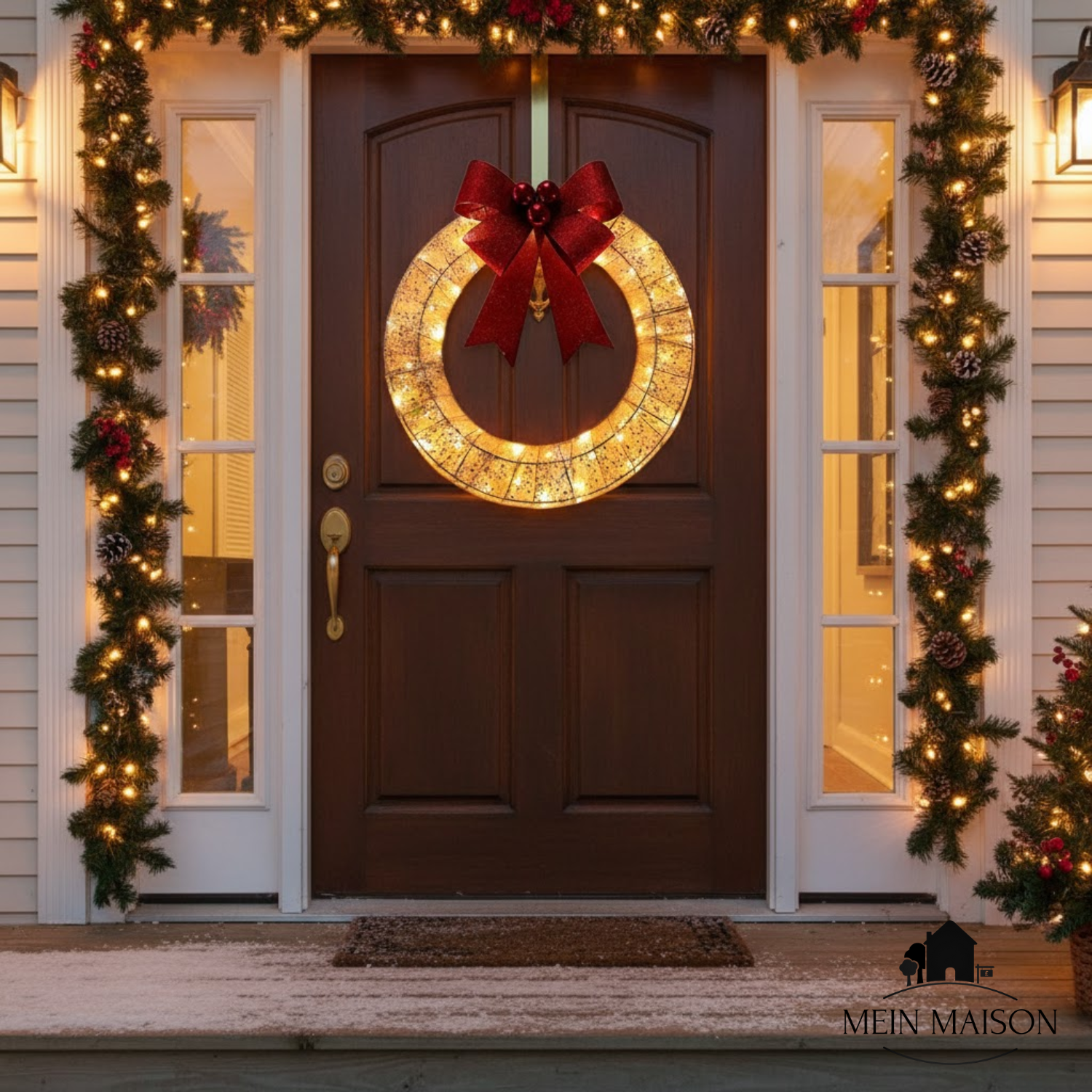 Maliben | Glowbow – The Glowing Christmas Wreath Garland For Festive Elegance