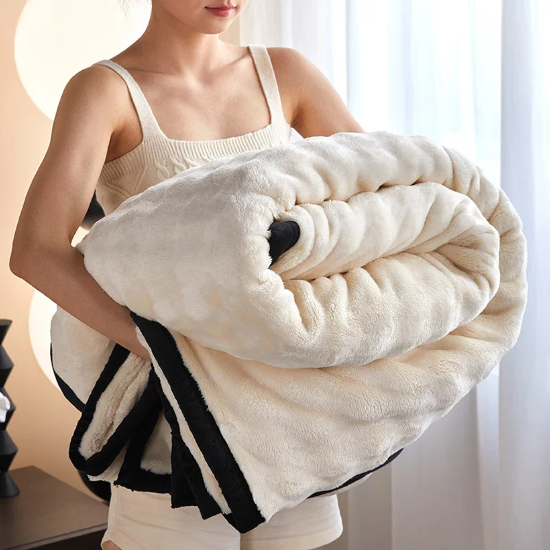 Maliben | Reversible Fleece Blanket For Warmth And Comfort