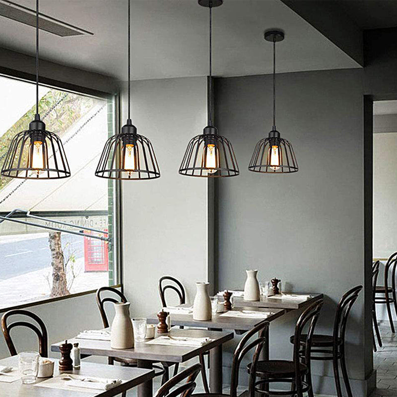 Maliben | Ironsphere Pendant - Black Industrial Iron Pendant Light For Modern Interiors