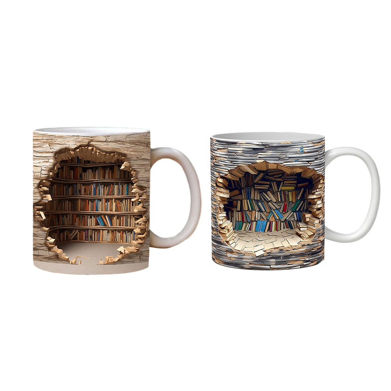 Maliben | 3d Bookshelf Mug