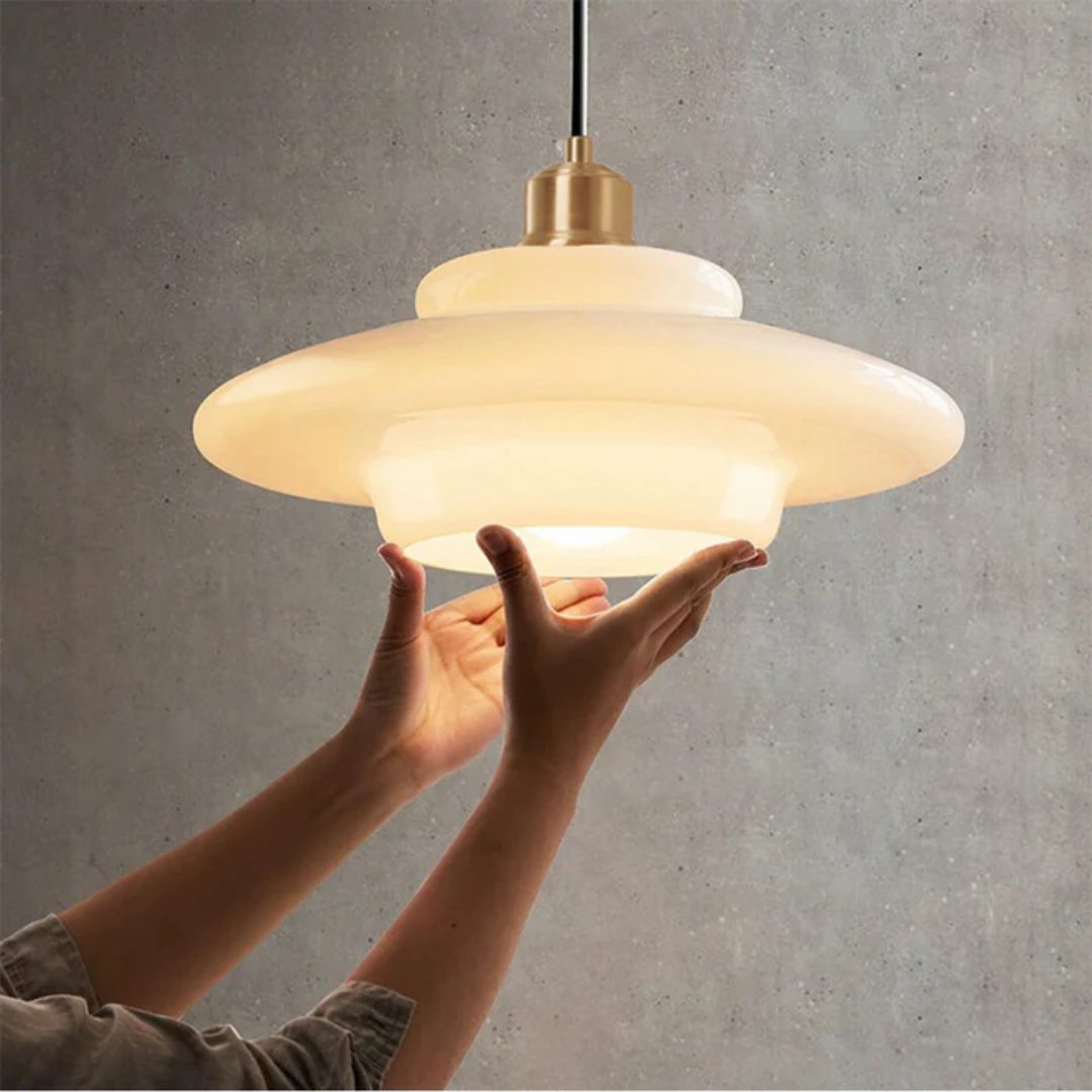 Maliben | White Glass Design Pendant Lamp