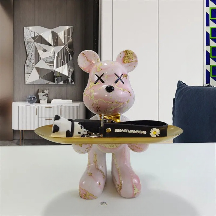 Maliben | Bear Statue With Tray