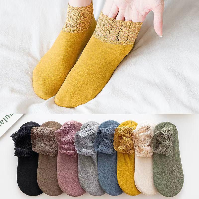 Maliben | New Warm Socks With Stylish Lace
