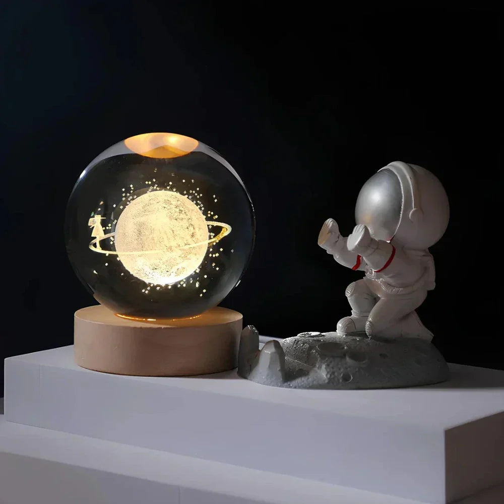 Maliben | 3d Engraved Crystal Ball - Celestia