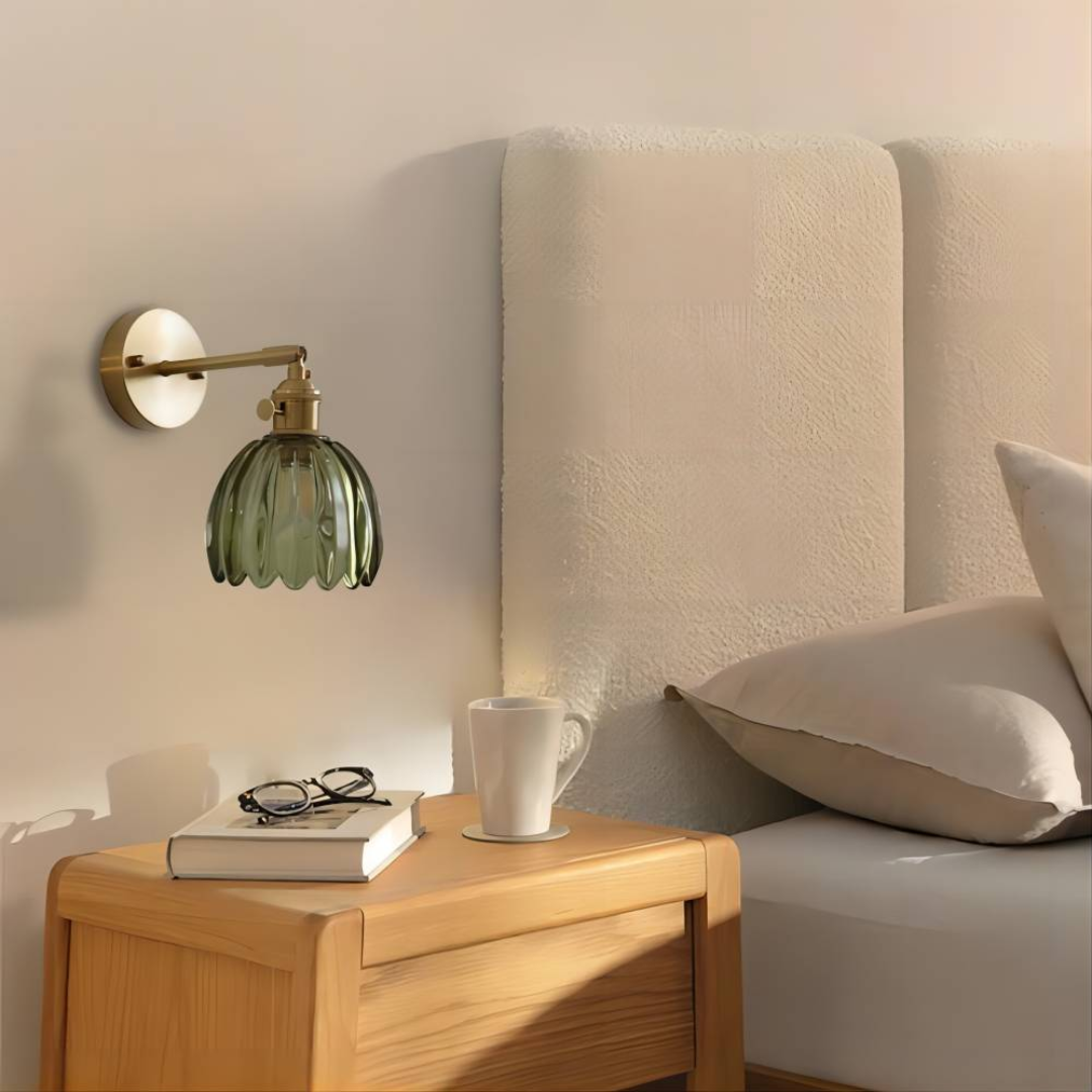 Maliben | Retro Glass Wall Lamp Tulip