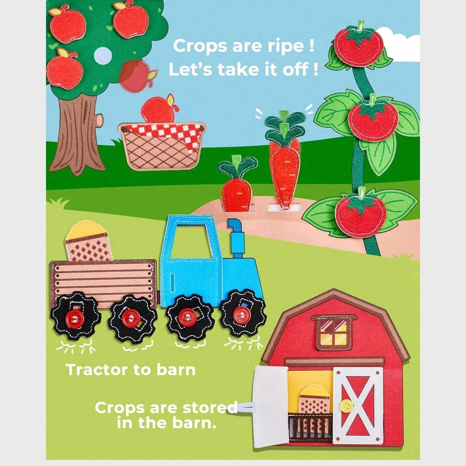 Maliben | Creative Workbook With Farm Animals - For Toddlers And Preschoolers
