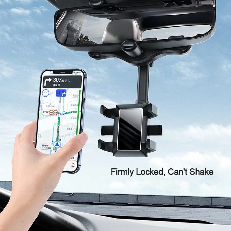 Maliben | Multifunctional 360 Rotatable Car Rearview Mirror Phone Holder