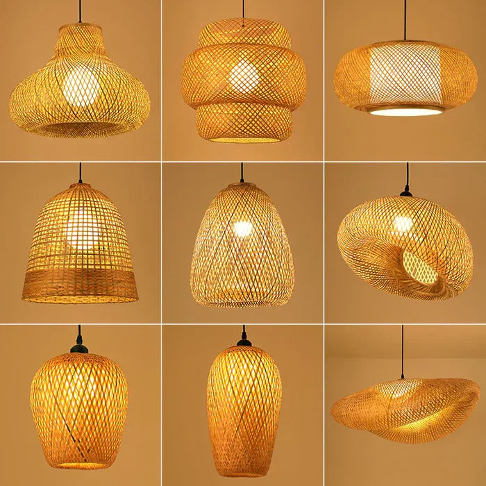Maliben | Handmade Rattan Pendant Light - Rayalight