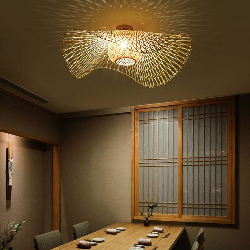 Maliben | Mutocraft - Elegant Rattan Pendant Light With Japanese Influences