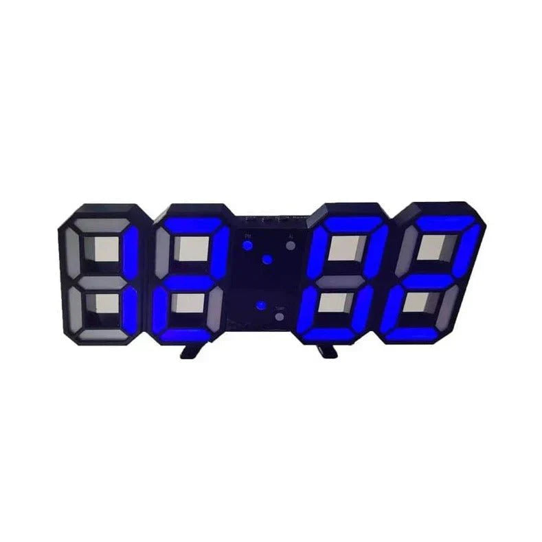 Maliben | Timeglow 3d Led Wall Clock – Digital Clock With Adjustable Lighting