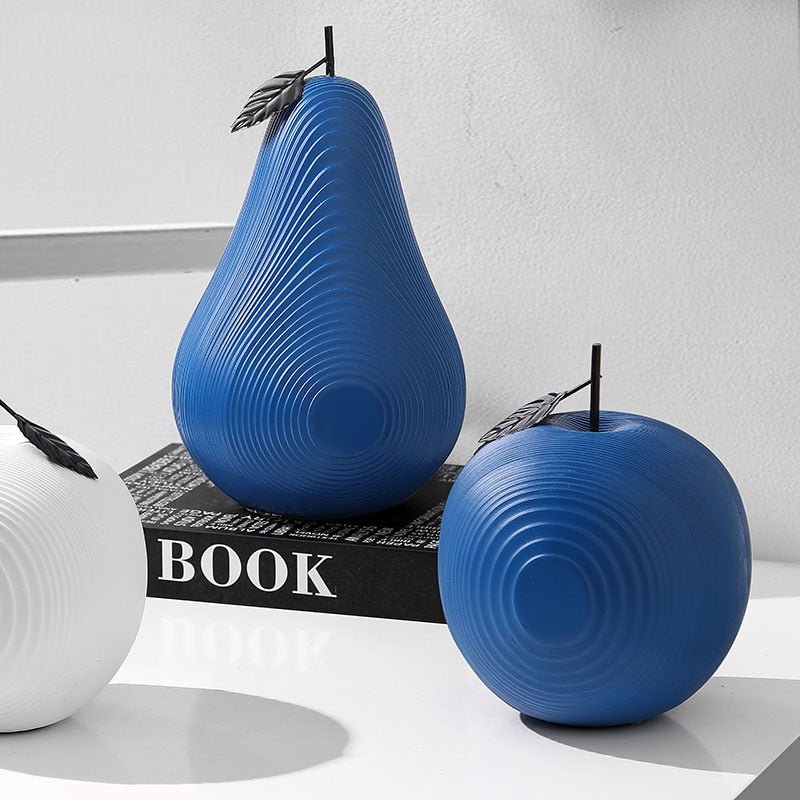 Maliben | Texture Fruit Apple & Pear Sculpture