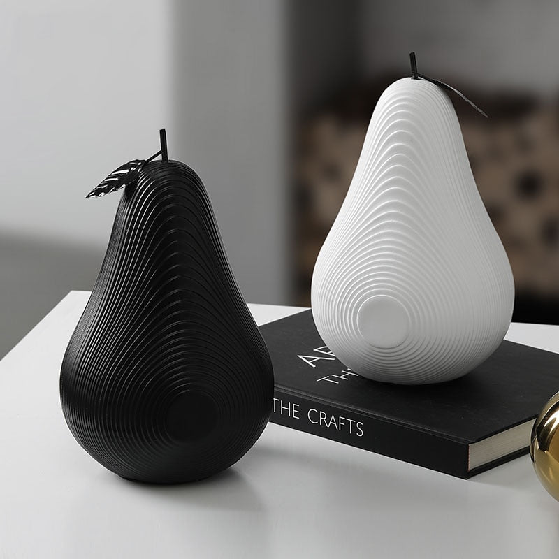 Maliben | Texture Fruit Apple & Pear Sculpture