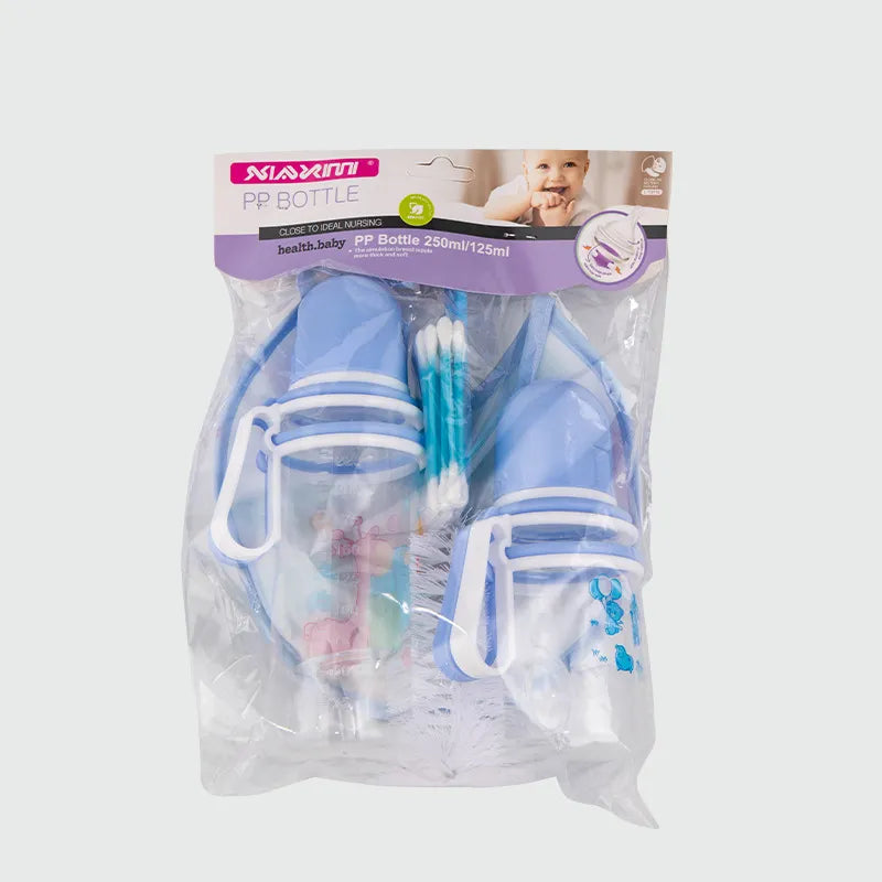 Maliben | Baby Care Set With Bottles, Bibs & Cleaning Brush
