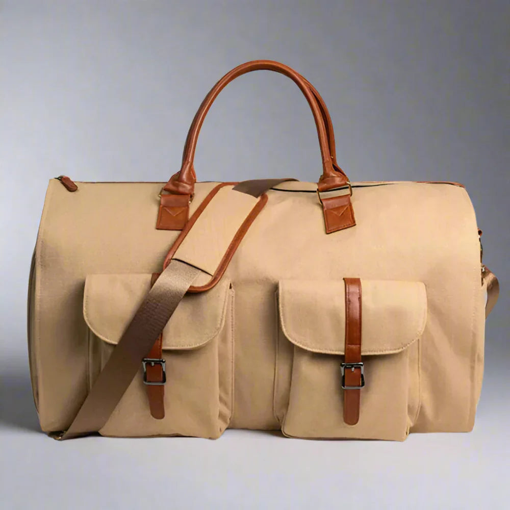 Maliben | Travel Duffel Bag Leather Carry On Luggage