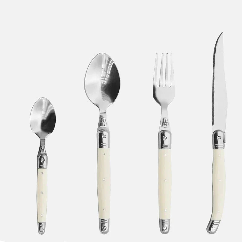 Maliben | IvoryElegance – Luxury Laguiole Cutlery Set with Timeless Style