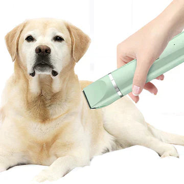Maliben | Tierpflegegerät Groomilo 4-In-1 | Quiet & Rechargeable | For Fur & Nails | White-Green