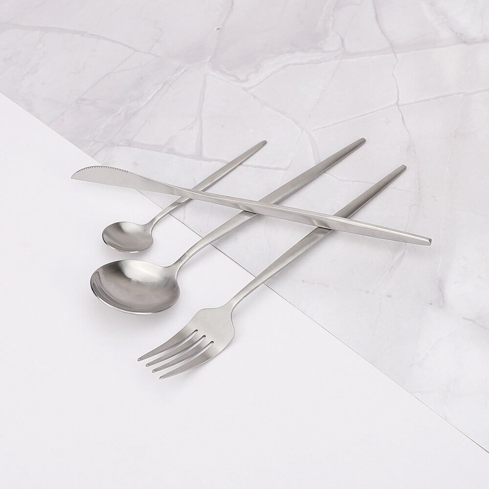 Maliben | Modern Silver Cutlery Utensil Set