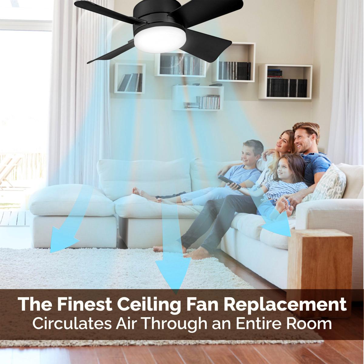 Maliben | 2-In-1 Portable Ceiling Fan & Light With Remote Control