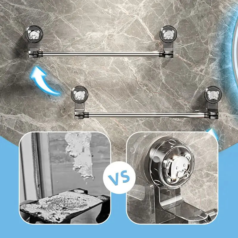 Maliben | Flexigrip Towel Holder — Unleash Your Spatial Freedom With Stylish Organization Without Drilling Holes!