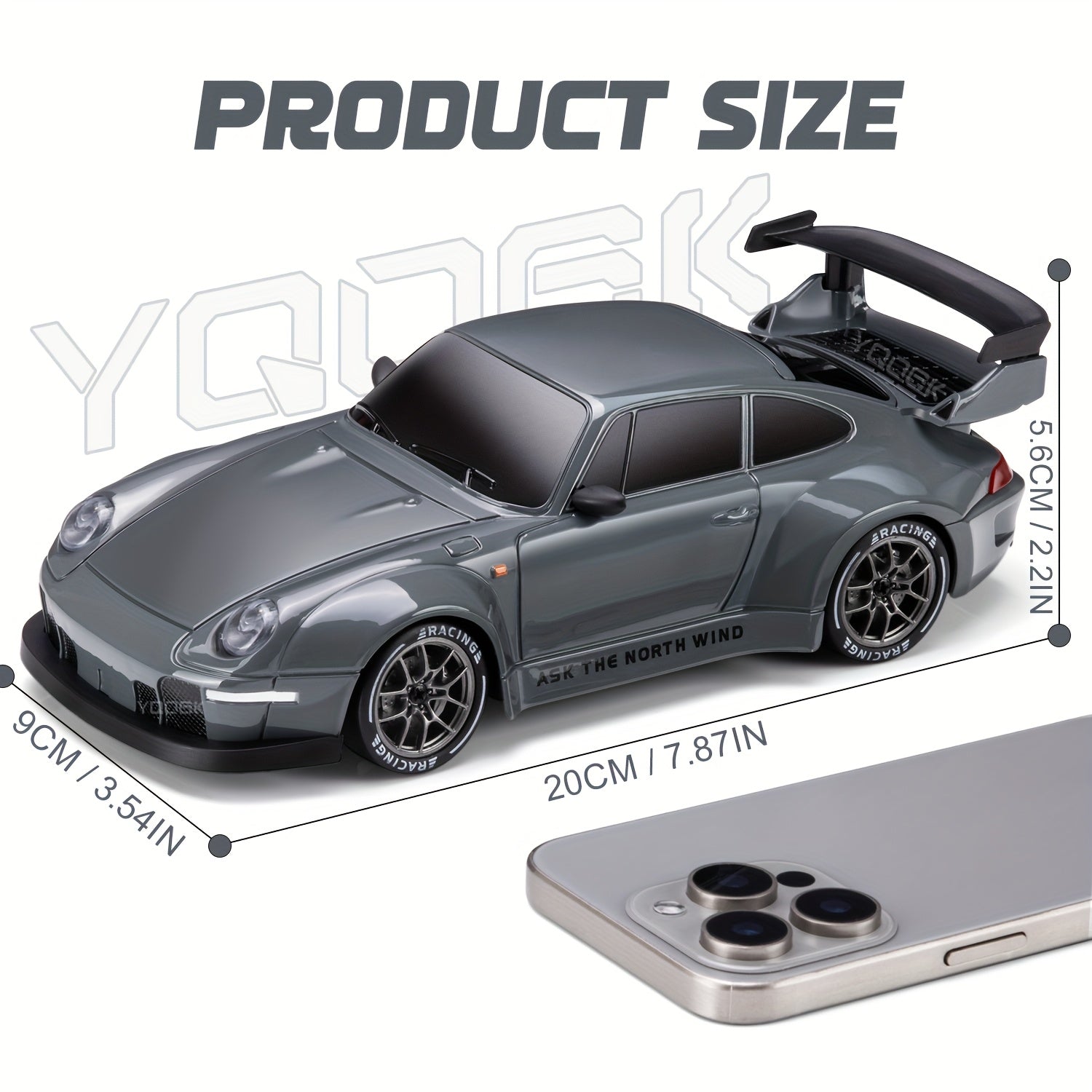 Maliben | Ultimate 1:24 Rc Drift Car With Led Wheels – Rechargeable 4wd Racing Toy