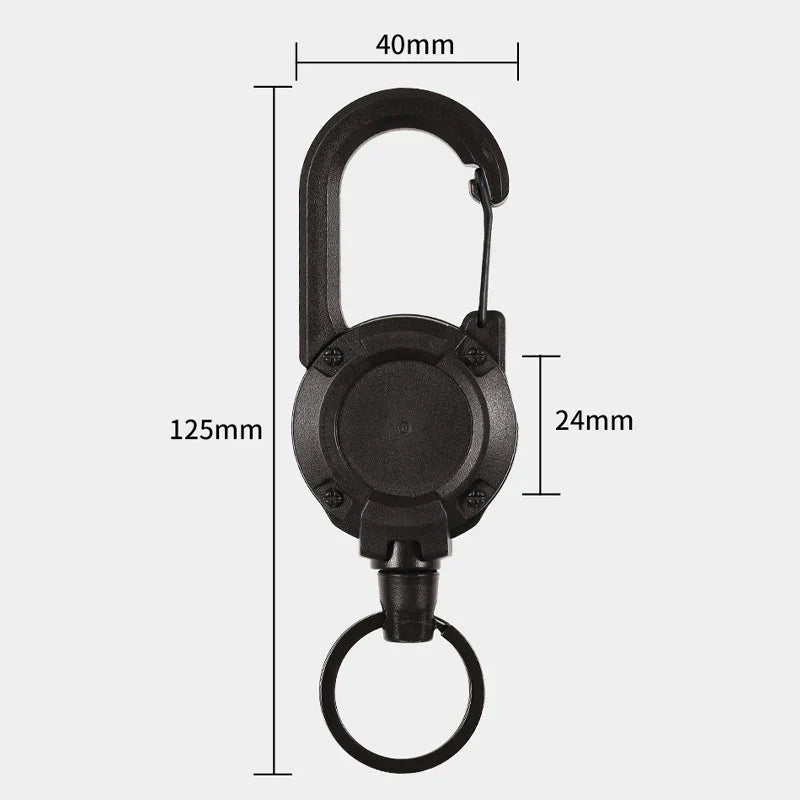 Maliben | Automatic Retractable Wire Rope Outdoor Keychain