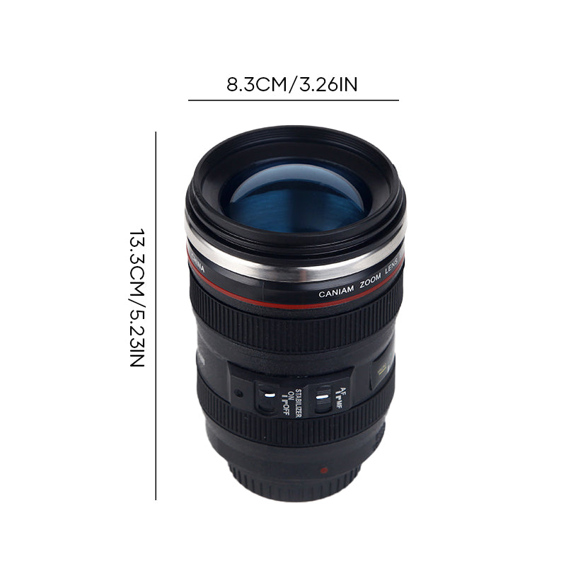 Maliben Camera Lens Inspired Insulated Cup Coffee Mug