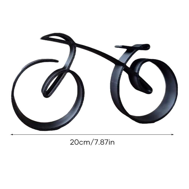 Maliben | Velaro Bike Sculpture | Minimalist Wire Frame Design | Iron Black | Gift Idea For Bike Lovers