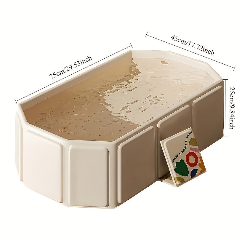 Maliben | Aqualounge Folding Bathtub | Pvc | For 1–3 People | With Shelves & Quick Fill System