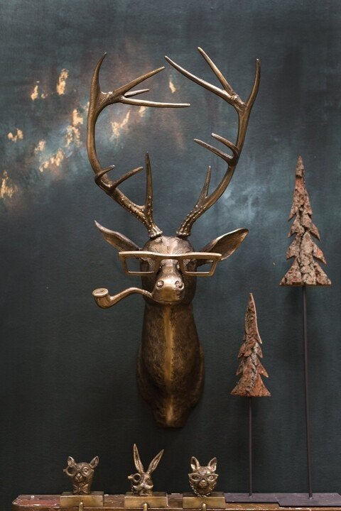 Maliben | Artbeest Animal Head Wall Decor – Hand-Painted Playful Figures Made Of Resin