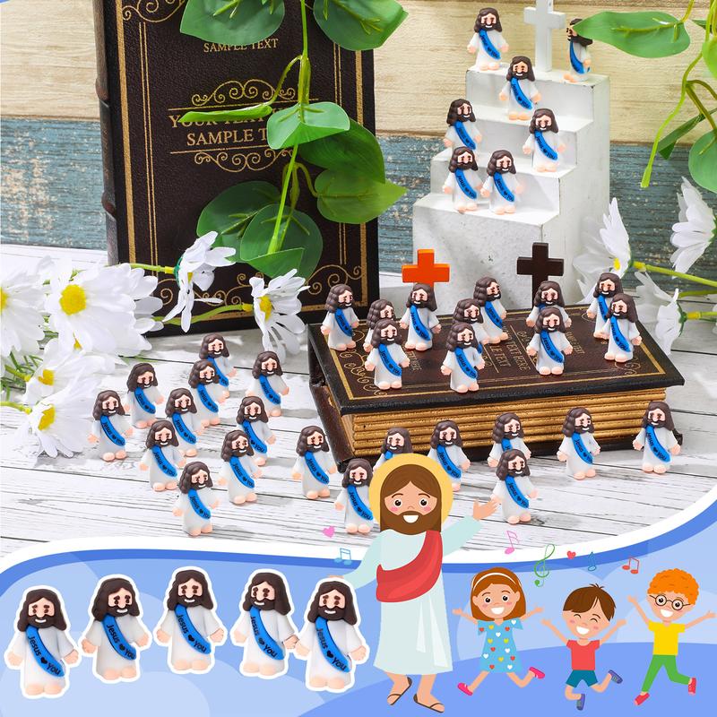Maliben | Mini Jesus Figurines With Jesus Love You Slogan