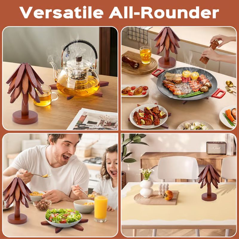 Maliben | High Quality Heat Resistant Natural Wood Placemats And Coasters