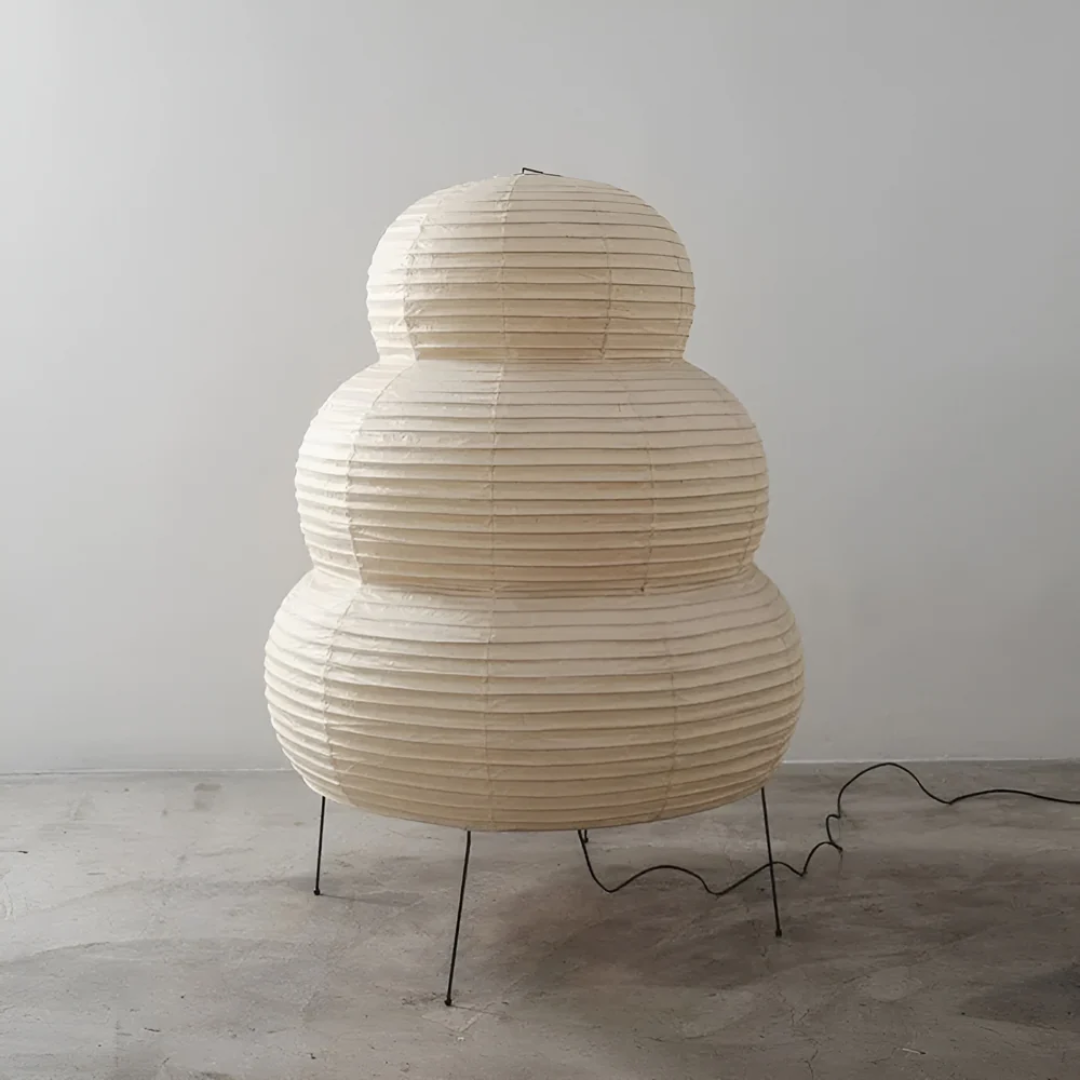 Maliben Japanese Floor Lamp Made of Rice Paper