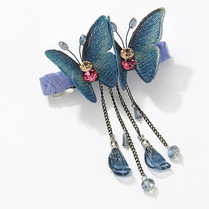 Maliben | Dreamy Butterfly Hair Clip With Fringes
