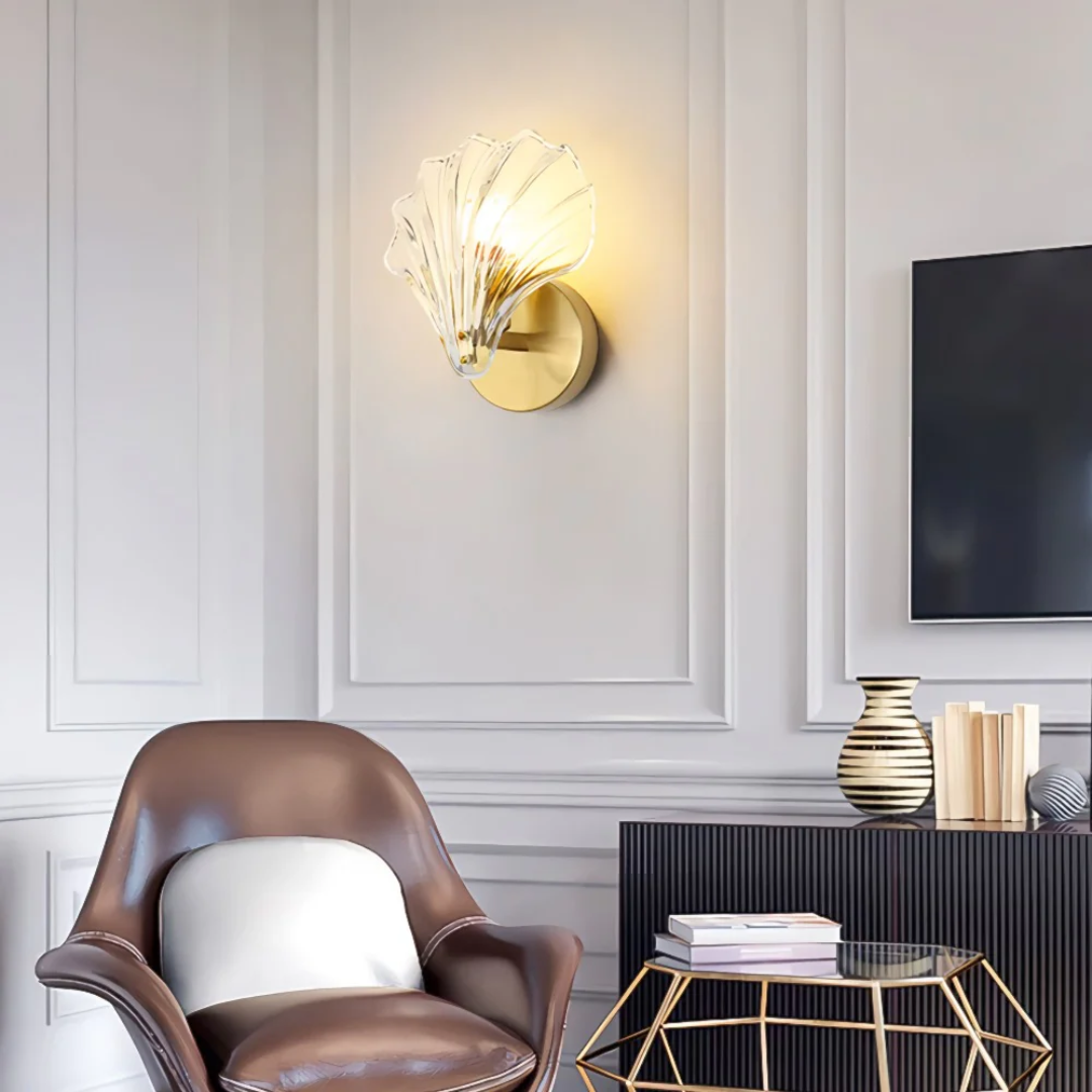 Maliben | Glass Shell Wall Lamp
