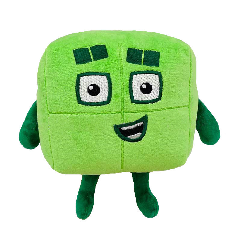 Maliben | Topclean | Leather Blocks Plush Doll - Fun Educational Numbers Toy For Children