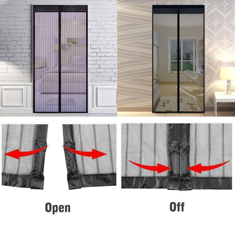 Maliben | Magnetic Fly Screen Door with Continuous Hook and Loop Fastener