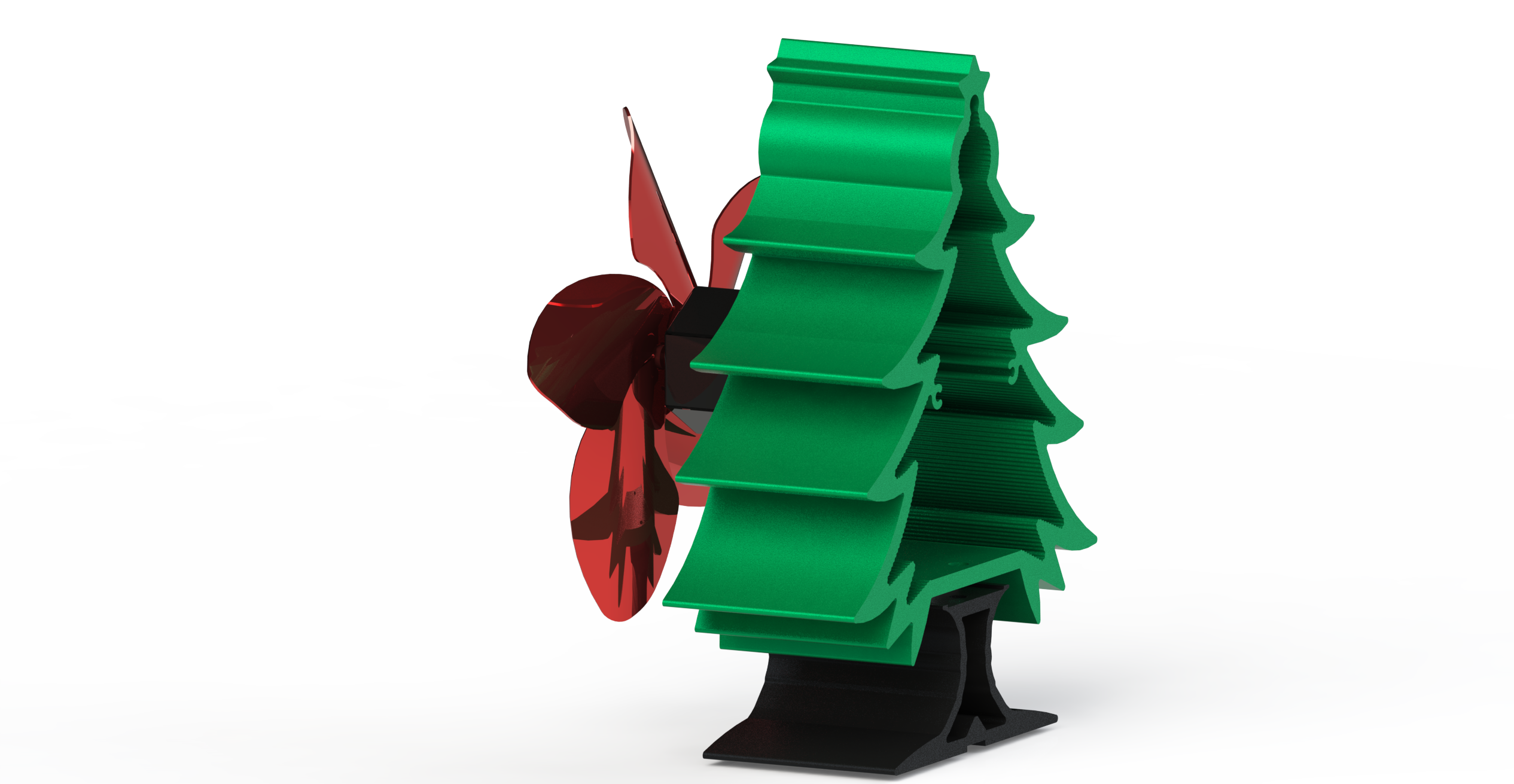 5 Blade Heat Powered Thermo Dynamic Stove Fan