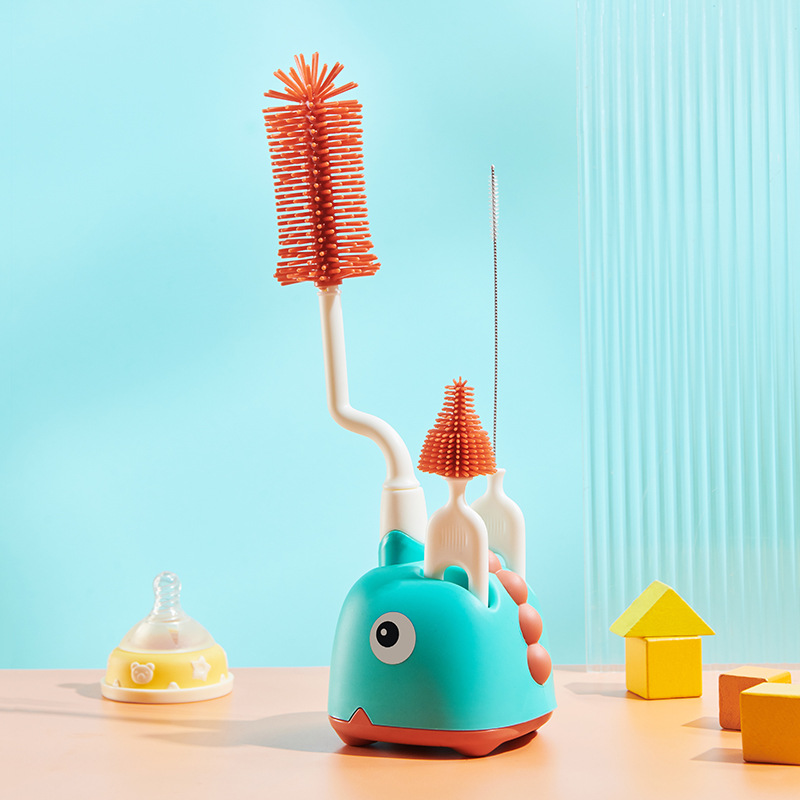 Maliben | Bottle Brush Set For Baby Bottles – 5-Piece Cleaning Set With Holder