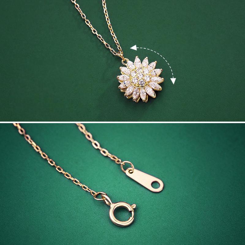 Maliben | Rotatable Sunflower Necklace