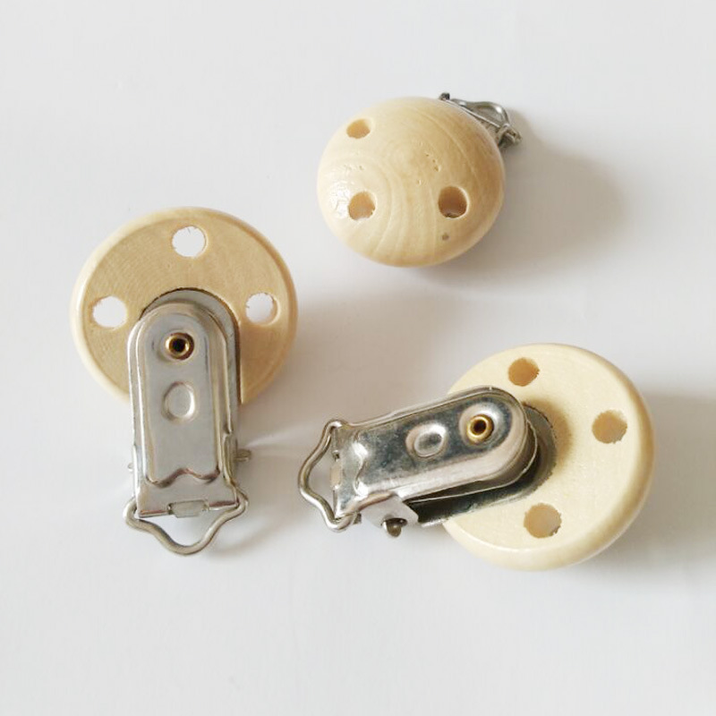 Maliben | Wooden Clip For Baby Accessories With Metal Closure For Diy Baby Accessories