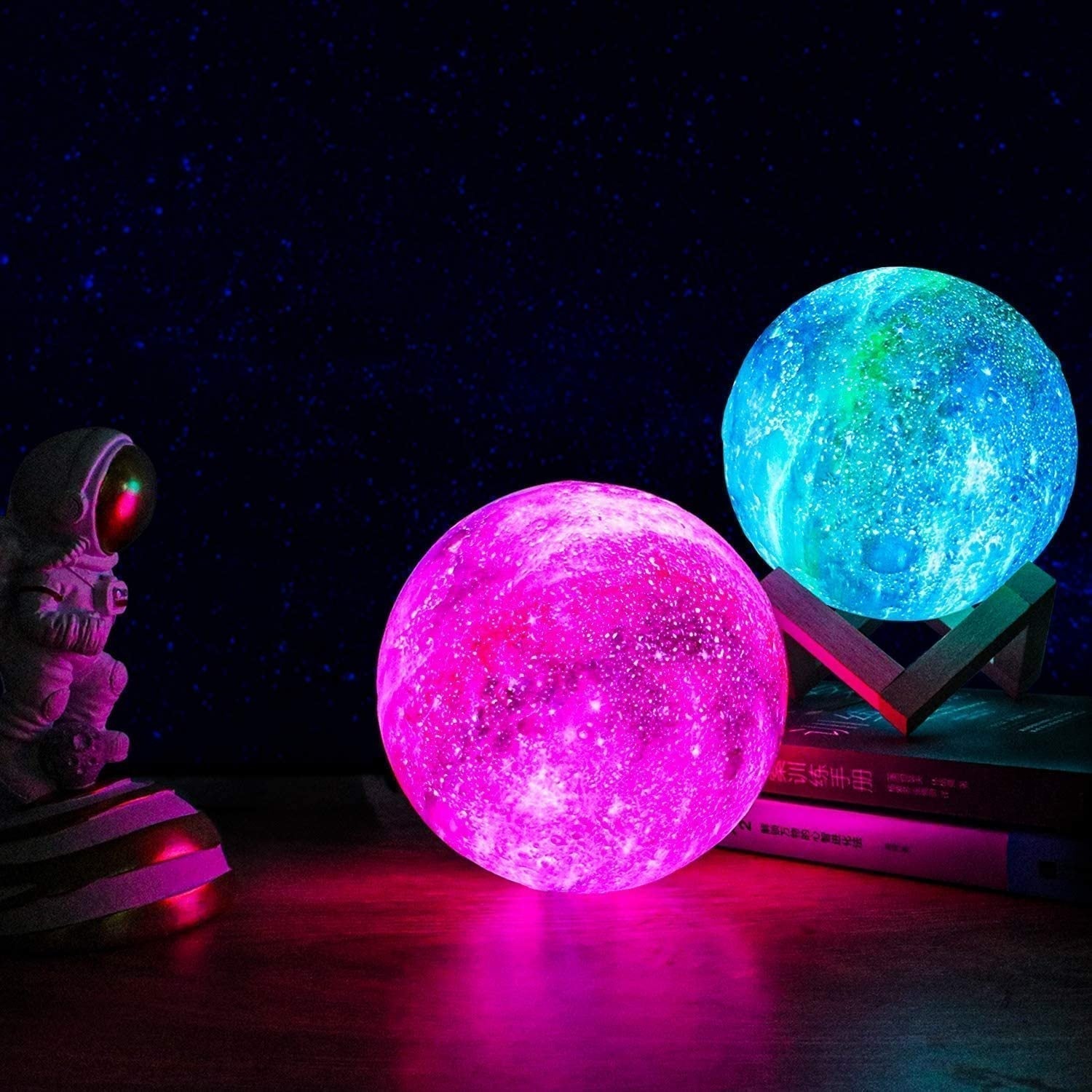 Maliben | Moonbright Lamp - Dreamy Stars Night Lamp With Rechargeable Touch Control
