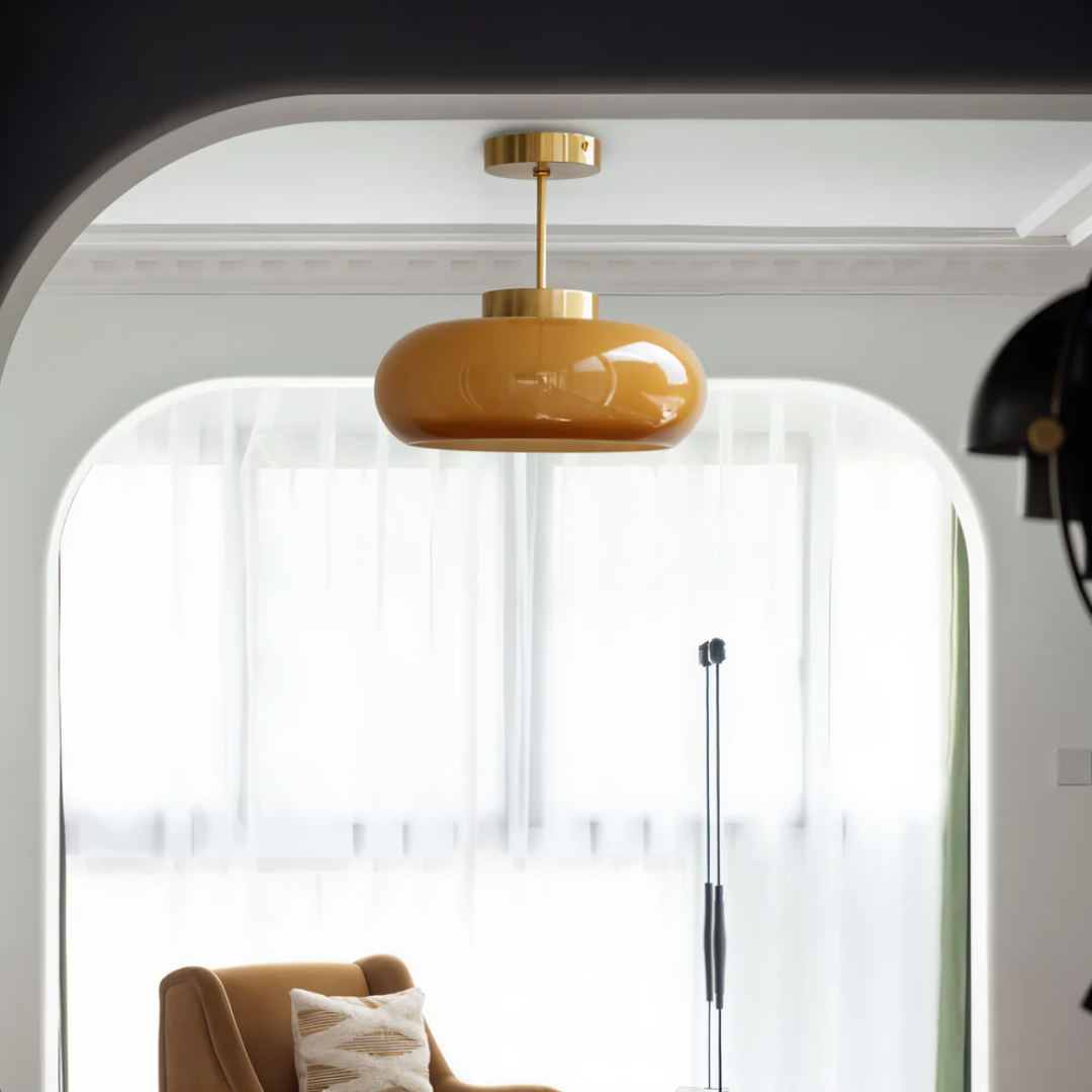 Maliben | Vintage Yellow Ceiling Lamp