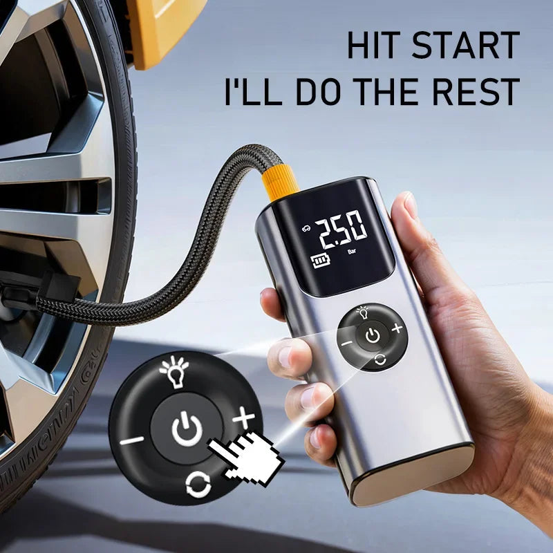 Maliben | Mini Wireless Automatic Car Tire Air Compressor Pump