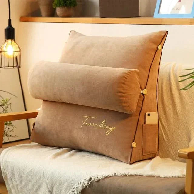 Maliben | Wedge Back Support Pillow With Neck Roll