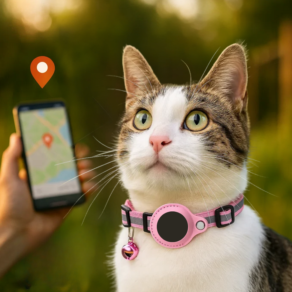 Maliben | Cat GPS Tracker Collar | Quick Release Closure, Reflective Design & Durable for Outdoor Safety Adventures