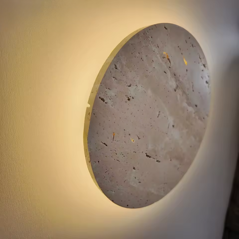 Maliben | Wabi-Sabi Travertine Natural Stone Wall Light
